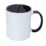 Mug Color Interno Y Oreja Negro 11 Oz
