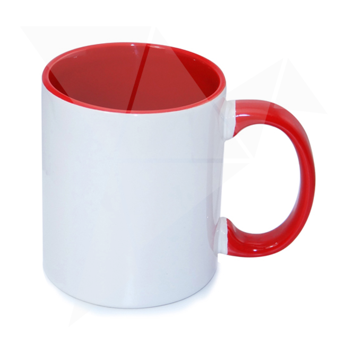 mugs color interno y oreja rojo Mug Color Interno Y Oreja Rojo 11 Oz - Imagen 1