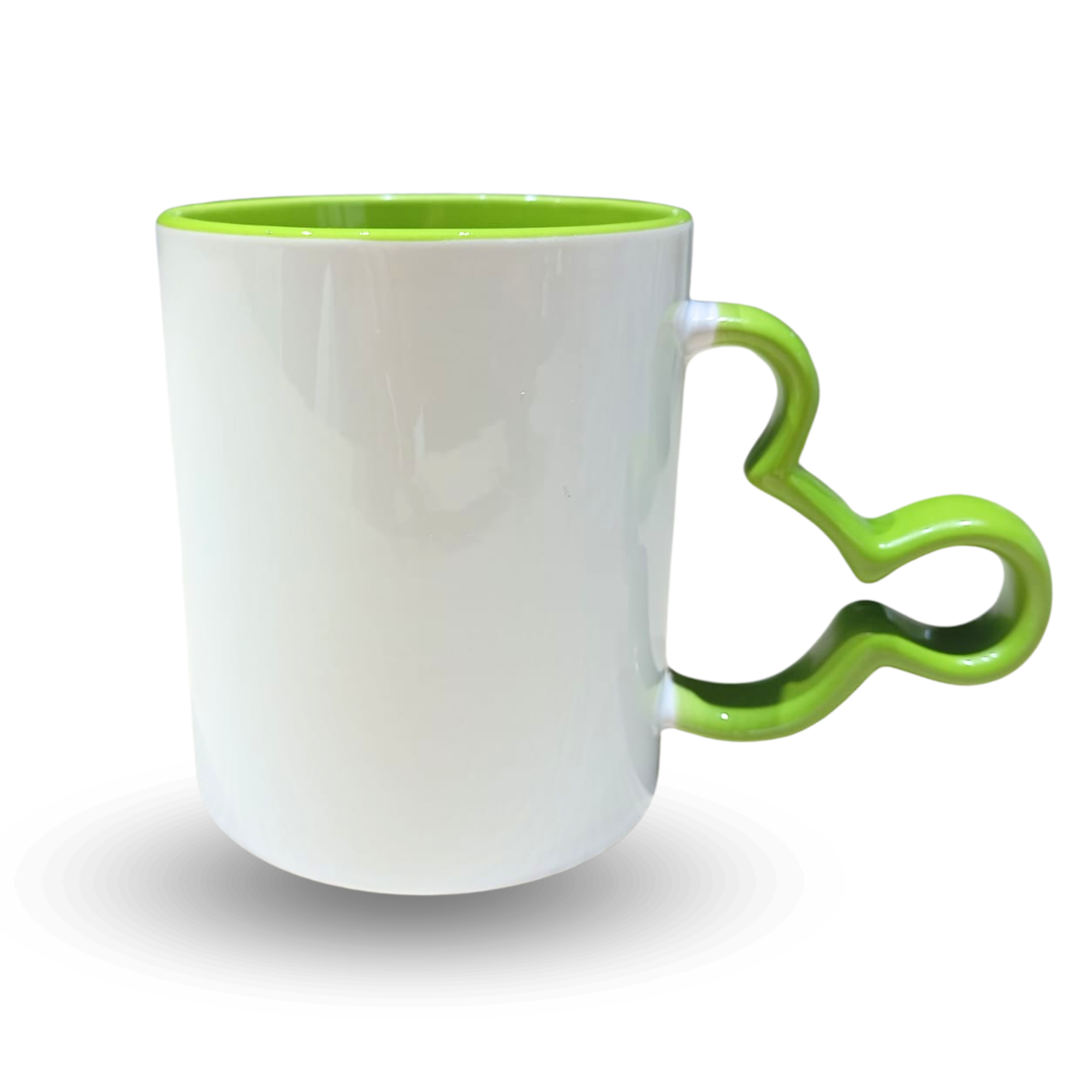 DE (15) Mug Color Interno Oreja Mickey Verde Claro 11 Oz - Imagen 1