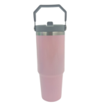 TERMO CANTIMPLORA 30 OZ ROSA TAPA GRIS ZB2-1