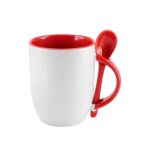 MUG CUCHARA ROJO 12 ONZAS