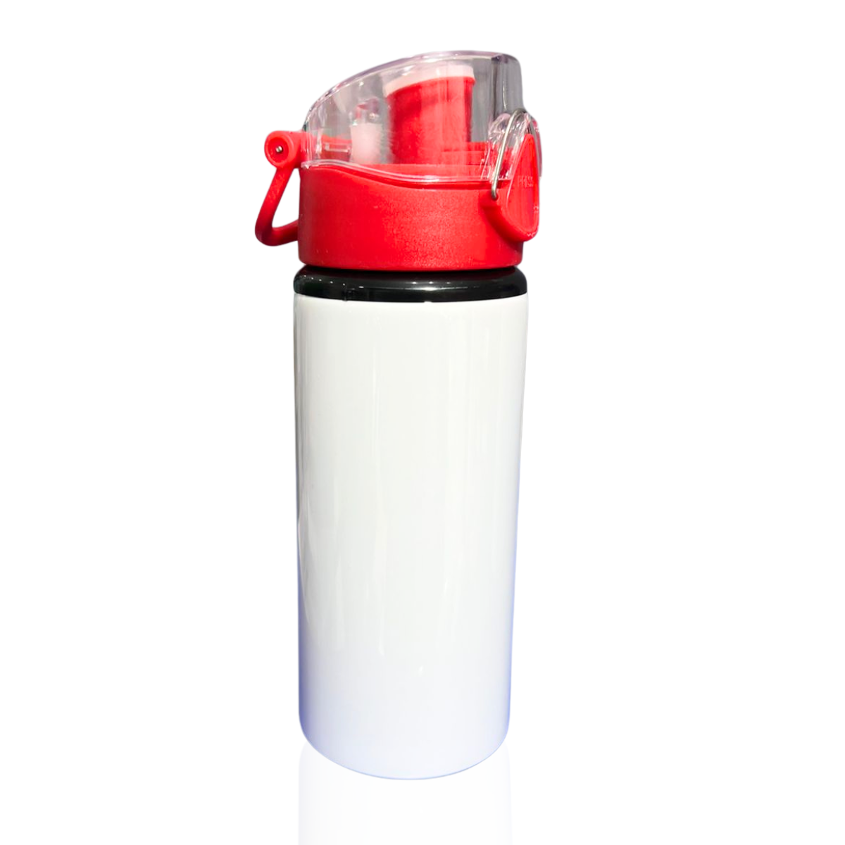 CARAMAÑOLA TAPA TRANSPARENTE 600 ML ROJA CARAMAÑOLA TAPA TRANSPARENTE 600 ML ROJO - Imagen 1