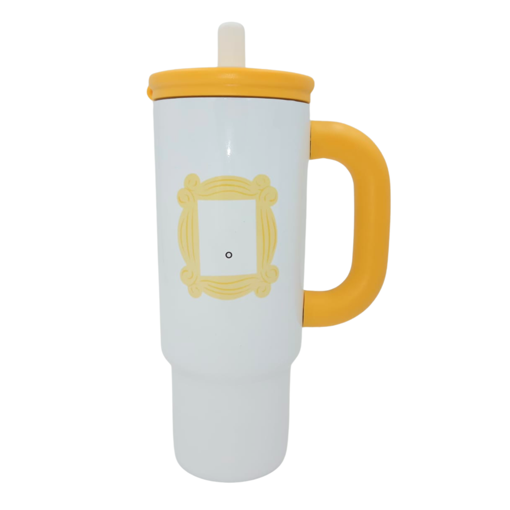 TERMO TIPO STANLEY 30 OZ OREJA AMARILLA (PARA MAQUINA DE 11OZ) TERMO 25 ONZAS TAPA OREJA COLOR AMARILLA - Imagen 1